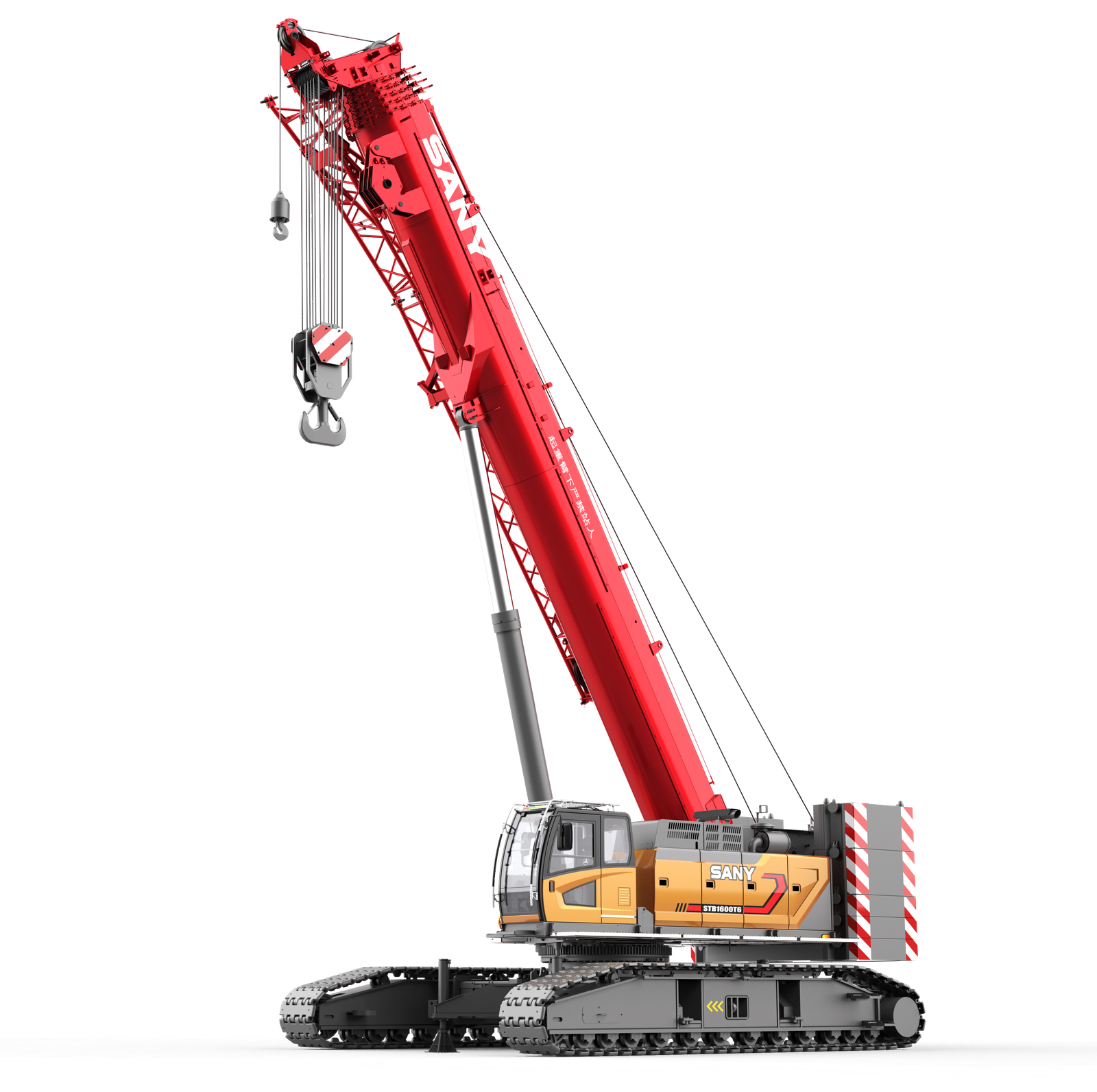 Sany STB1600T6 160t telescopic boom crawler - Sany Crane